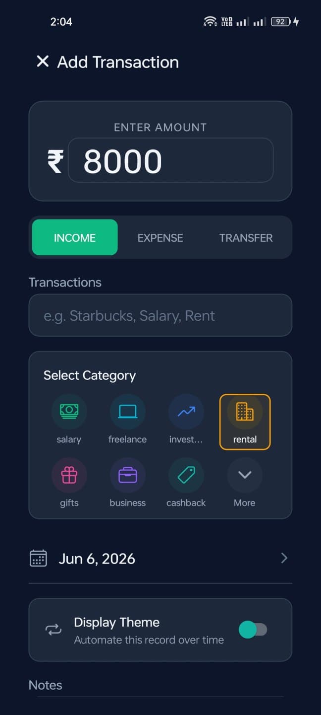 Paisa-Track Mobile App