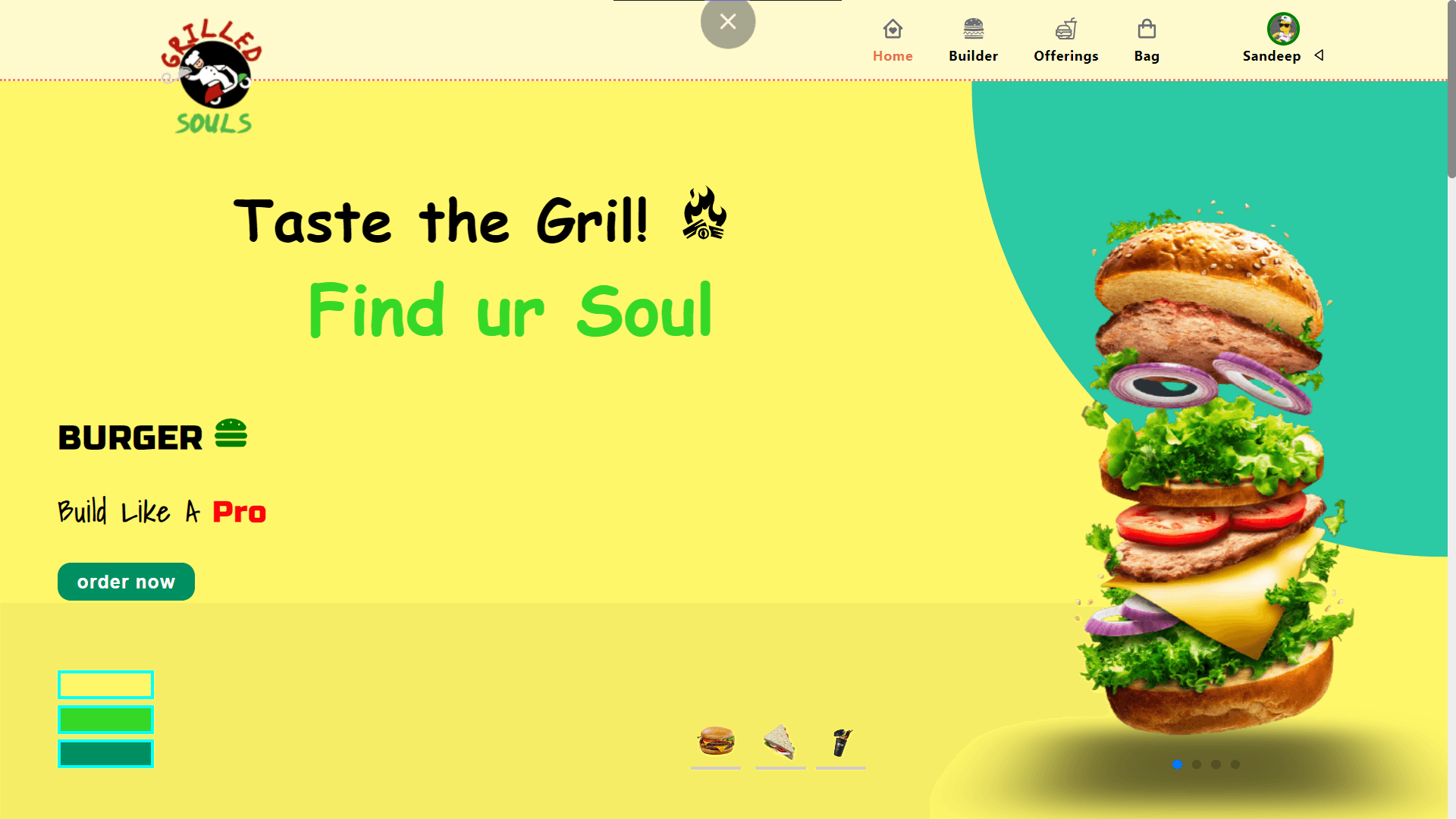 Burger Store/Burger Builder