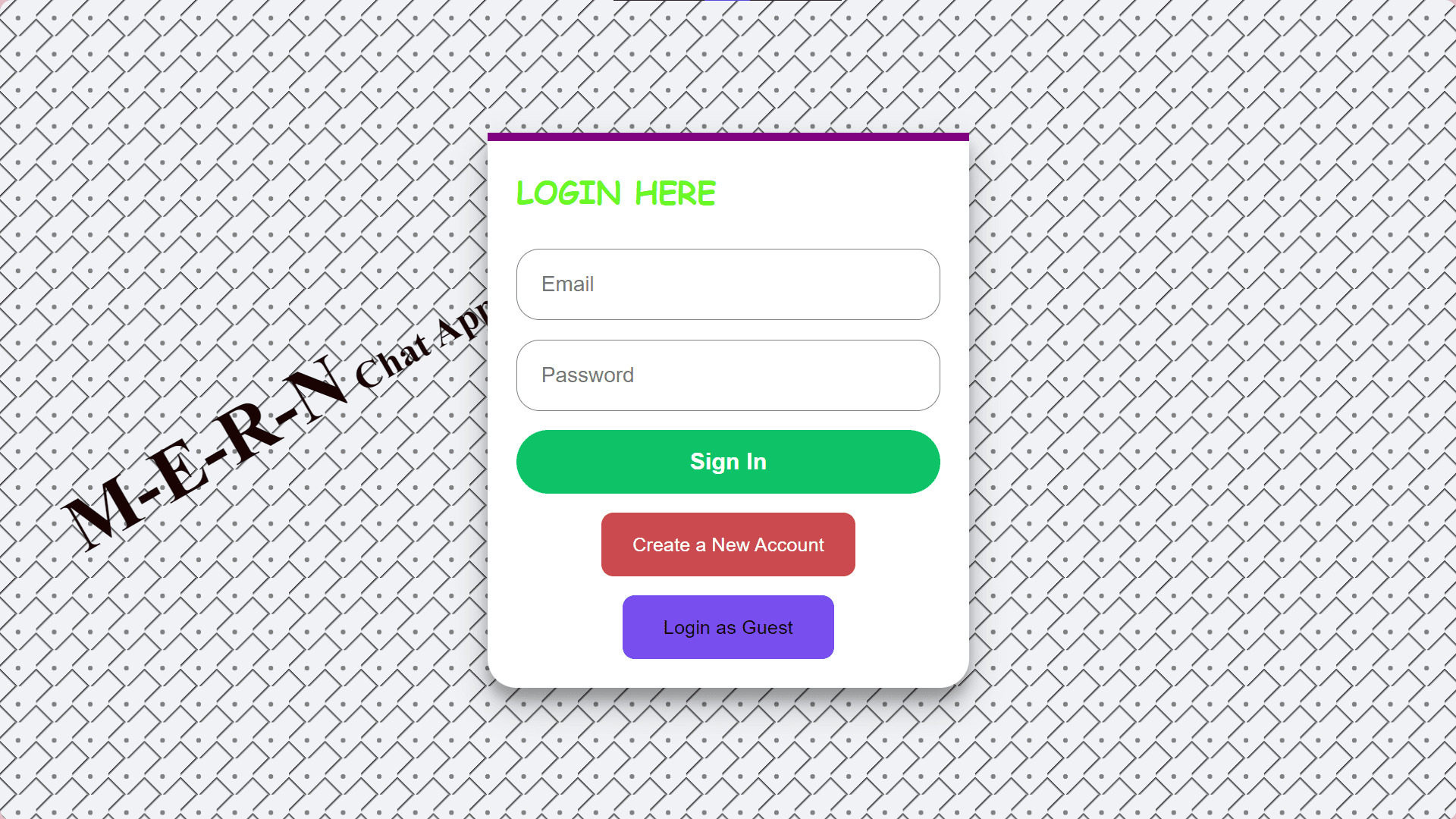 Chat App/Mern stack